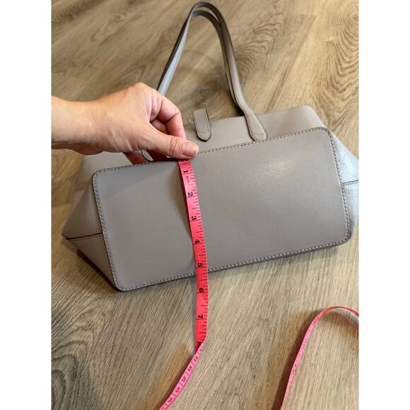 Kate Spade Kaci Small Tote with Clover Emblem Light Grey Satchel - Picture 10 of 10